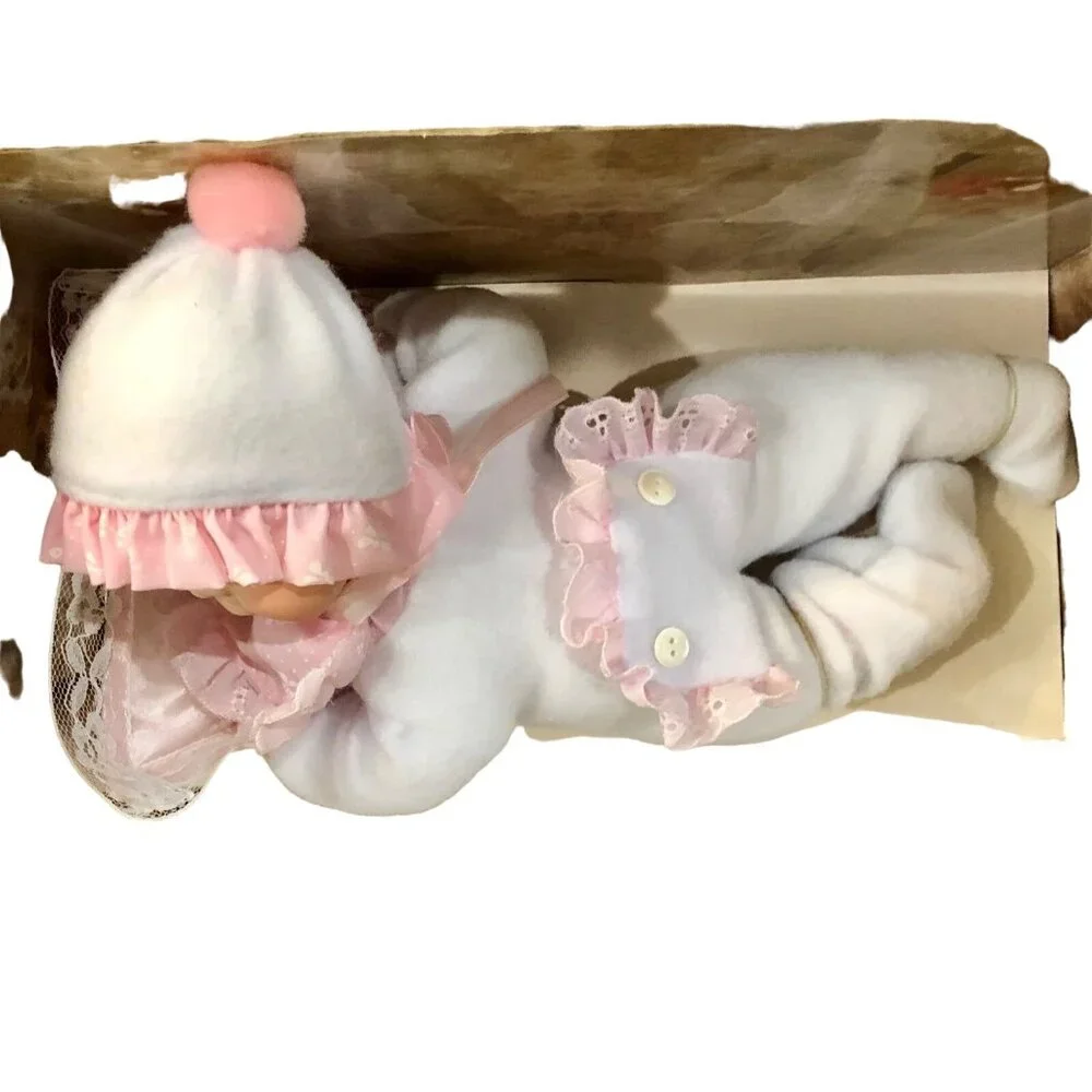 Vintage 1991 Anco Adorable Memories Porcelain Baby Doll NEW Old Stock